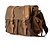 billige Messenger-vesker-Herre Unisex Skulderveske Laptopveske Crossbodyvesker Lerret Daglig Svart Kakifarget Brun kaffe