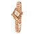 preiswerte Modeuhren-Damen Uhr Armband-Uhr Quartz Legierung Gold Imitation Diamant Analog Elegant Glanz Modisch Gold Silber