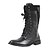 cheap Men&#039;s Boots-Men&#039;s Spring Summer Fall Winter Comfort Leather Outdoor Casual Flat Heel Zipper Lace-up Black