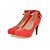 cheap Women&#039;s Heels-Women&#039;s Spring / Summer / Fall Heels Leatherette Dress / Party &amp; Evening Stiletto Heel Bowknot Black / Pink / Red / Khaki
