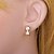 cheap Earrings-XINXIN Women&#039;s 18K Gold Zircon Earrings ERZ0184