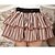 voordelige Etnische en culturele Kostuums-Rok Schattig Lolita Cosplay Lolita Jurken Koffiebruin Patchwork  / Print  Lolita Gemiddelde Lengte Rok Voor Dames Polyester