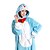 ieftine Pijamale Kigurumi-Pijama Kigurumi Pisici / Anime Pijama Întreagă Costume Coral Fleece Cosplay Pentru Adulți Sleepwear Pentru Animale Desen animat Halloween