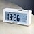 cheap Alarm Clocks-2.75&quot;H LED Light Calendar Thermometer Mute Alarm Clock