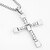 cheap Necklaces-Men&#039;s Women&#039;s Pendant Necklace Rhinestone Imitation Diamond Cross Luxury Christ Silver Necklace Jewelry For Party Daily