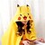 cheap Kigurumi Pajamas-Adults&#039; Kigurumi Pajamas Pika Pika Animal Onesie Pajamas Coral fleece Cosplay For Men and Women Animal Sleepwear Cartoon Festival / Holiday Costumes / Cloak