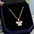 Недорогие Модные ожерелья-Xinxin Женская золото 18K Циркон ожерелье D0411
