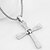 cheap Necklaces-Men&#039;s Women&#039;s Pendant Necklace Rhinestone Imitation Diamond Cross Luxury Christ Silver Necklace Jewelry For Party Daily