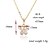 cheap Necklaces-XINXIN Women&#039;s 18K Gold Zircon Necklace D0411
