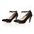 abordables Tacones de mujer-Mujer Zapatos Sintético Verano Otoño Tacón Stiletto Con Cordón para Vestido Almendra Negro Rosa