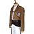 tanie Kostiumy anime-Zainspirowany przez Atak Tytanów Armin Arlert Anime Kostiumy cosplay Garnitury cosplay Solidne kolory Długi rękaw Krawat / Płaszcz / Koszula Na Męskie