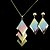 levne Sady šperků-Amazing slitina zlata Dámské šperky Set (včetně náhrdelník, náušnice)