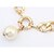 levne Vip Deal-Btime Dámská Solid Color Pearl vzor silný řetěz náhrdelník