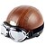abordables Écouteurs pour casque moto-de haute qualité moto demi casque avec lunettes