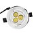 levne Vestavná LED svítidla-Stropní světla 280 lm 3 LED korálky High Power LED Teplá bílá 100-240 V