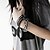 preiswerte Armband-Damen Lederarmbänder Mehrlagig Punk Mehrlagig Leder Armband Schmuck Schwarz / Braun / Weiß Für Party Alltag Normal