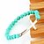 cheap Bracelets-Fashion Cross Green Bead Strand Bracelet(Random Color)