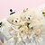 cheap Ring Pillows-Rhinestone / Bowknot / Ribbons Satin / Lace Ring Pillow Garden Theme / Floral Theme Spring / Summer / Fall