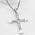 cheap Necklaces-Men&#039;s Women&#039;s Pendant Necklace Rhinestone Imitation Diamond Cross Luxury Christ Silver Necklace Jewelry For Party Daily