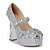 preiswerte Absatzschuhe für Damen-Lackleder Damen Braut Chunky Heel-Absatz-Schuhe mit Strass