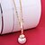 cheap Necklaces-XINXIN Women&#039;s 18K Gold Zircon Necklace D0670