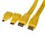 abordables Organizadores para cables-1.5m los 5ft HDMI v1.4 macho a cable macho amarillo con HDMI a Mini HDMI tipo plano, adaptador de HDMI a micro HDMI