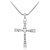 cheap Necklaces-Men&#039;s Women&#039;s Pendant Necklace Rhinestone Imitation Diamond Cross Luxury Christ Silver Necklace Jewelry For Party Daily