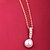 cheap Necklaces-XINXIN Women&#039;s 18K Gold Zircon Necklace D0670