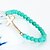 cheap Bracelets-Fashion Cross Green Bead Strand Bracelet(Random Color)