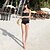 levne Bikini a plavky-Dámské Tankini Nylon Spandex,Bandeau