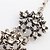 levne Vip Deal-Btime Dámský stříbrný kov drahokamu Studded Small Flower náhrdelník