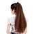 cheap Hair Pieces-28 Inch Ribbon Tied Synthetic Light Brown Wavy Ponytail Hair Extensions