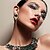 cheap Earrings-Kayshine Women&#039;s Black Delicate Personalized Punk Diamond Studded Triangle Earrings