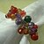 billige Servietter og tilbehør-Multi farver Akryl perler Wedding Servietring sæt af 12, Dia 4,5 cm