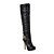 cheap Women&#039;s Boots-Women&#039;s Shoes Leatherette Fall Winter Stiletto Heel Platform Booties/Ankle Boots Over The Knee Boots With Sequin For Party &amp; Evening Dress