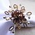 economico Tovaglioli e accessori-Perla di cristallo floreale tovagliolo anello, acrilico, 4,5 centimetri, set di 12