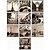 זול אומנות ממוסגרת-קאנבס ממוסגר סט ממוסגר אדריכלות וול ארט, PVC חוֹמֶר עם מסגרת קישוט הבית אמנות מסגרת סלון Office