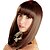 cheap Synthetic Trendy Wigs-Women Medium Straight Hair Synthetic Full Bang Wigs Heat Resistant Fiber Cheap Cosplay Party Wig Hair