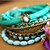 זול צמיד אופנתי-נשים צמידי Strand שכבות מרובות סגנון בוהמיה אקרילי סגסוגת תכשיטים עבור Party יומי