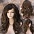 preiswerte Synthetische Perücken-Capless Long Straight Black Synthetic Wigs Side Bang