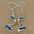 ieftine Cercei la Modă-Women&#039;s Drop Earrings Birthstones Silver Plated Jewelry Party Daily Casual
