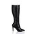 cheap Women&#039;s Boots-Faux  Leather  Women&#039;s  Stiletto Riding Boots Heel Knee High Boots with Zipper