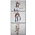 cheap People Paintings-Hand-Painted People Three Panels Canvas Oil Painting For Home Decoration