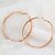 cheap Earrings-Minmin Women&#039;s Simple Style Big Circle Pattern 18K Gold Earrings