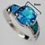 cheap Rings-Women&#039;s Statement Ring Silver Plated Aquarius Ladies Fashion Ring Jewelry Blue For Party Daily Casual 6 / 7 / 8 / 9 / Zircon
