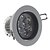 billige Forsænket LED-lys-Loftslys Nedfaldende retropasform leds Dæmpbar Kold hvid 560lm 6000K Vekselstrøm 220-240V