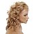 cheap Synthetic Lace Wigs-Lace Front Stylish Medium-length Curly Heat-resistant Synthetic Wig(Blonde)