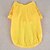 cheap Dog Clothes-Dog Shirt / T-Shirt Puppy Clothes Solid Colored Simple Style Dog Clothes Puppy Clothes Dog Outfits Yellow Red Blue Costume for Girl and Boy Dog Cotton XS S M L XL