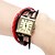 preiswerte Armbanduhren-Damen Uhr Modeuhr Armband-Uhr Japanisch Quartz Echtes Leder Schwarz / Weiß / Rot Analog Böhmische Retro Regenbogen Weiß Schwarz / Ein Jahr / Ein Jahr / SSUO SR626SW