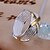 Недорогие Модные кольца-Кольцо X кольцо Золотой Серебрянное покрытие Дамы европейский 6 7 8 9 / Заявление / Жен.